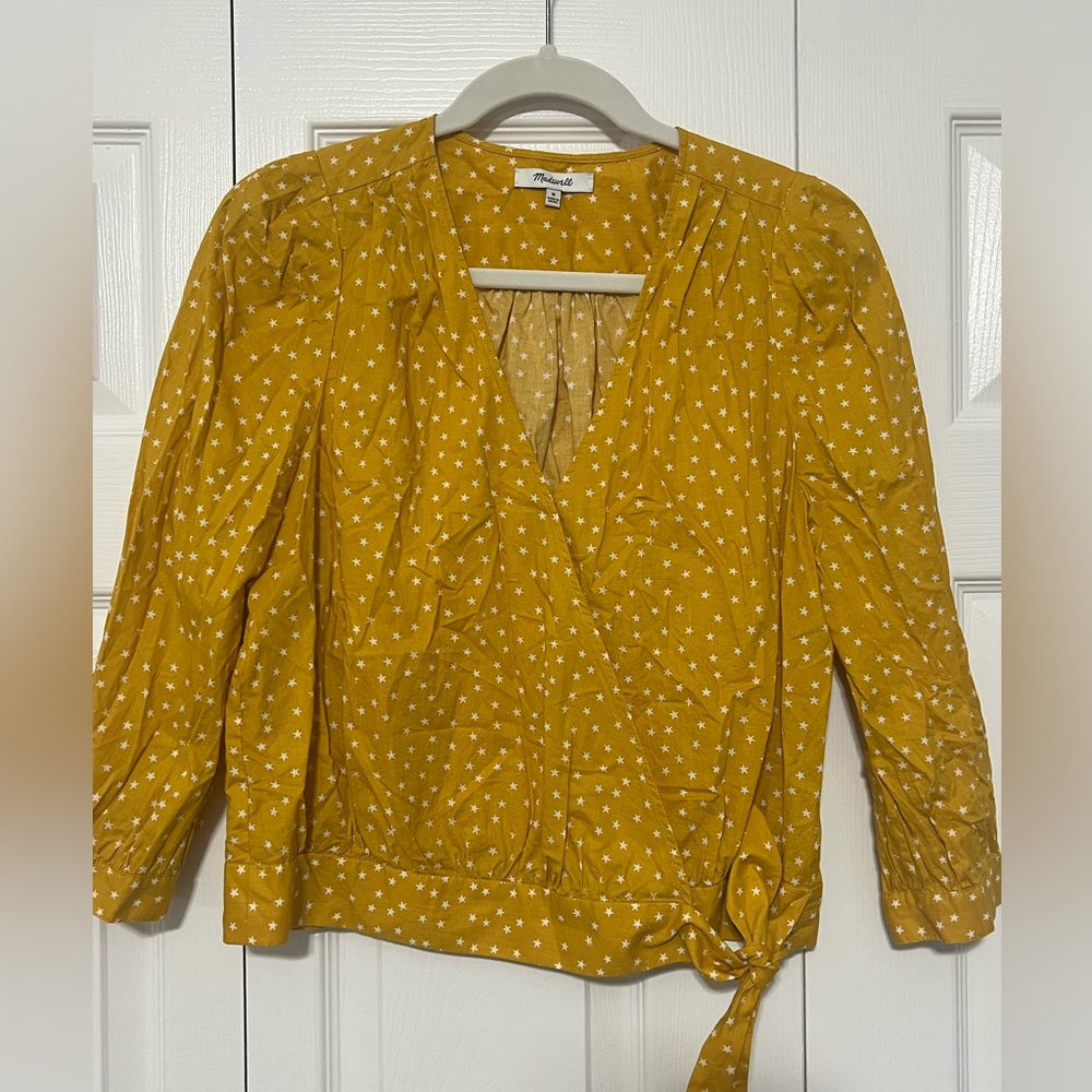 Madewell Yellow Star Blouse